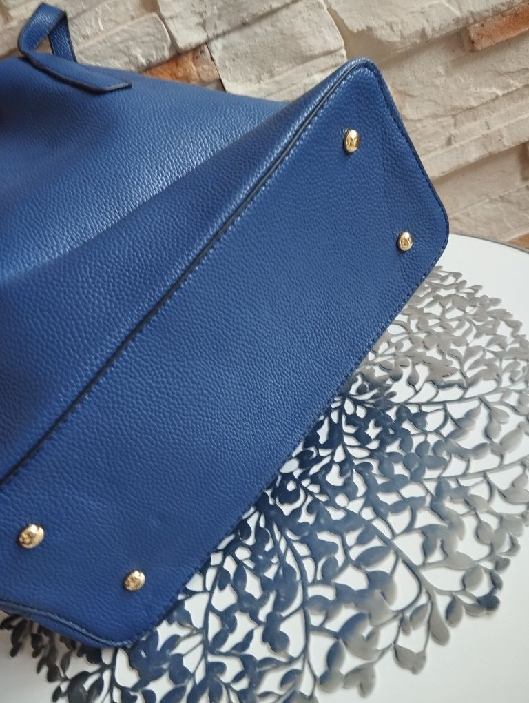 Torba shopperka duża Michael Kors chabrowa