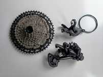 Napęd Shimano XT Deore 1x12 manetka przerzutka kaseta bębenek