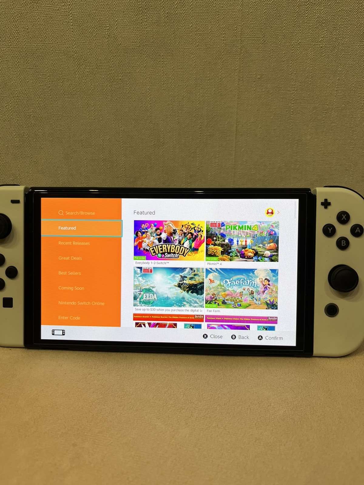 Nintendo switch oled 64gb на гарантії