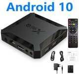 TV box 4 K android 10  nova na caixa.
