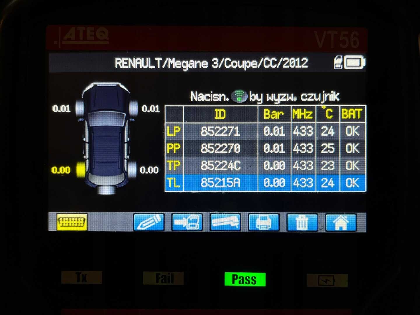 4x czujniki ciśnienia TPMS RENAULT Megane Scenic Laguna 40700.0435R