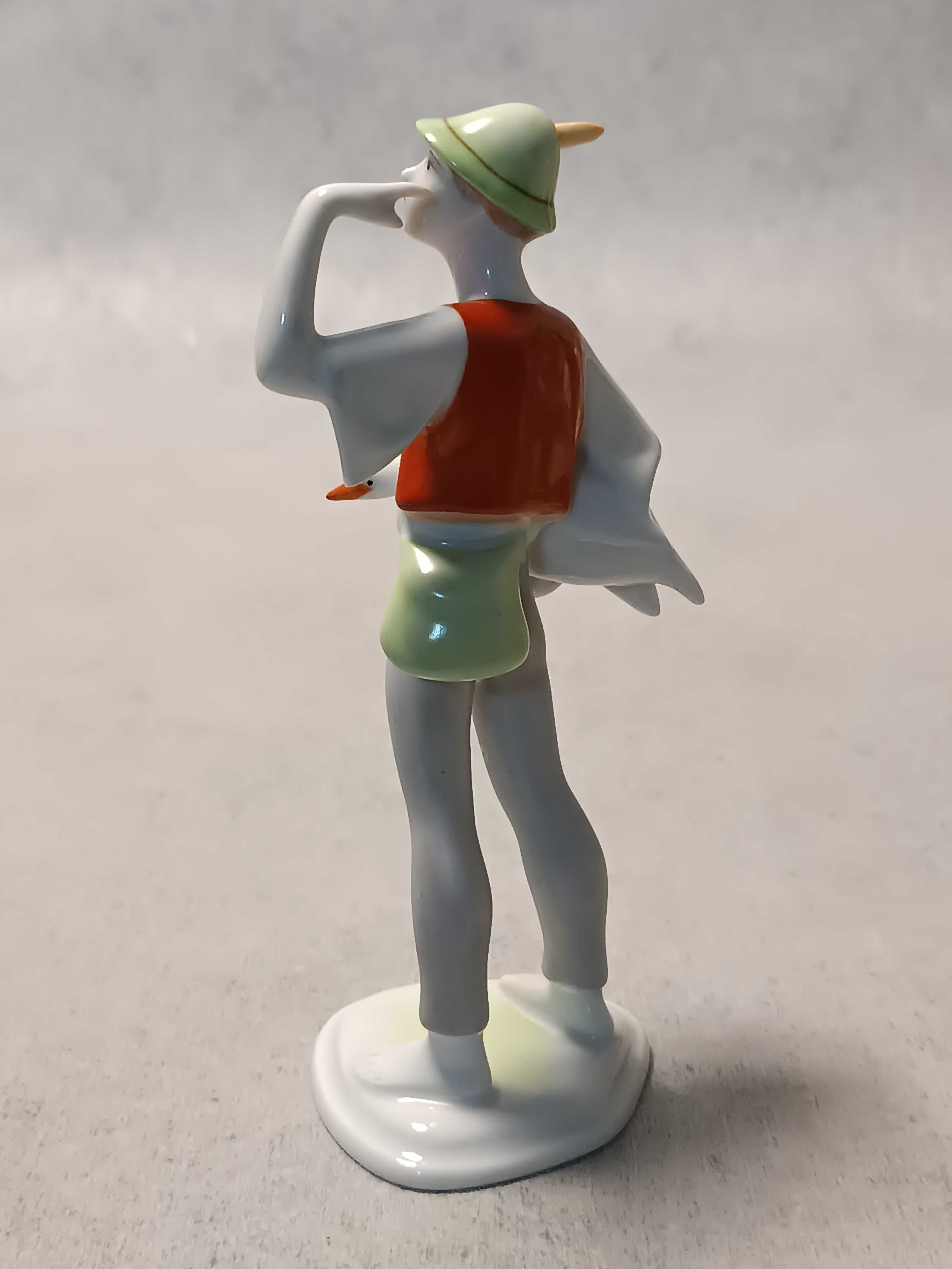 Hollohaza Porcelanowa Kolekcjonerska figura Gęsiarek Węgry