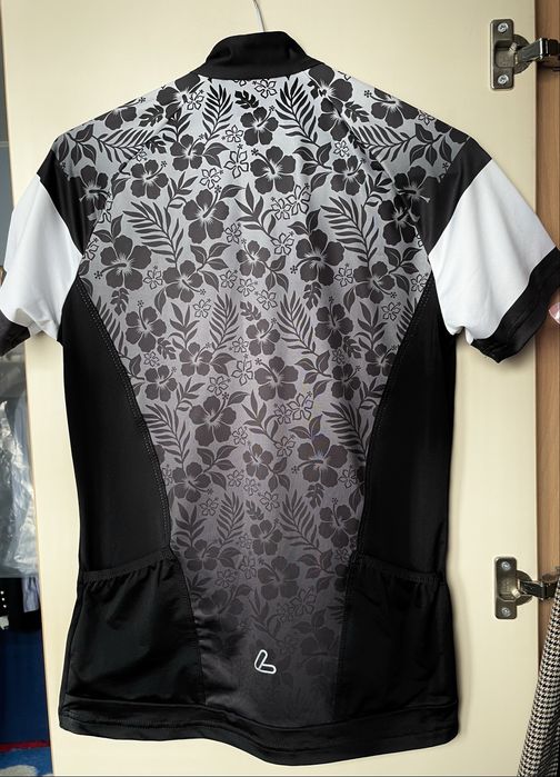 Футболка спортивна чорно-біла S