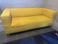 Sofa ikea dwuosobowa zółta