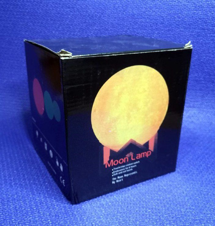 Ночник луна Moon Touch на аккумуляторе с пультом, 15 см, 5 режимов