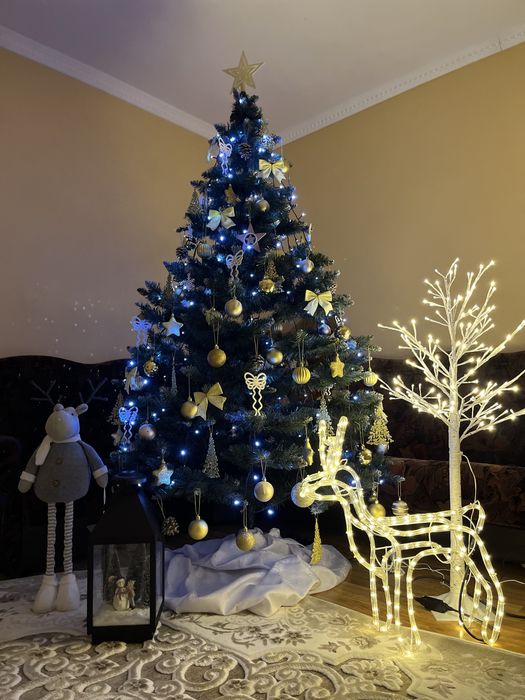 Ялинка штучна, пишна, засніжена, новорічна, святкова 2.2