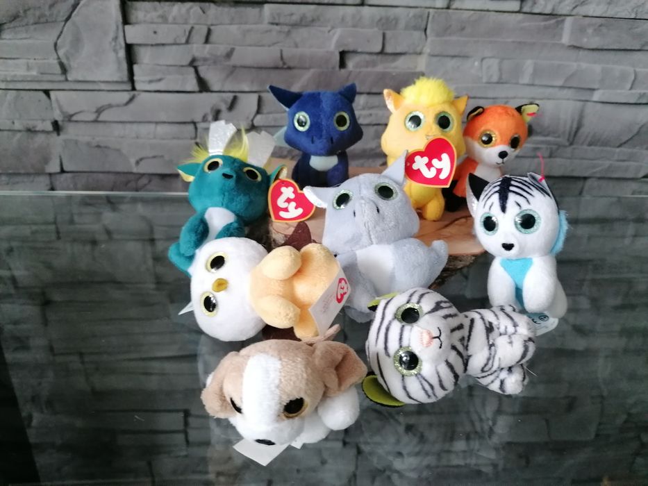 9 maskotek TY pluszaki