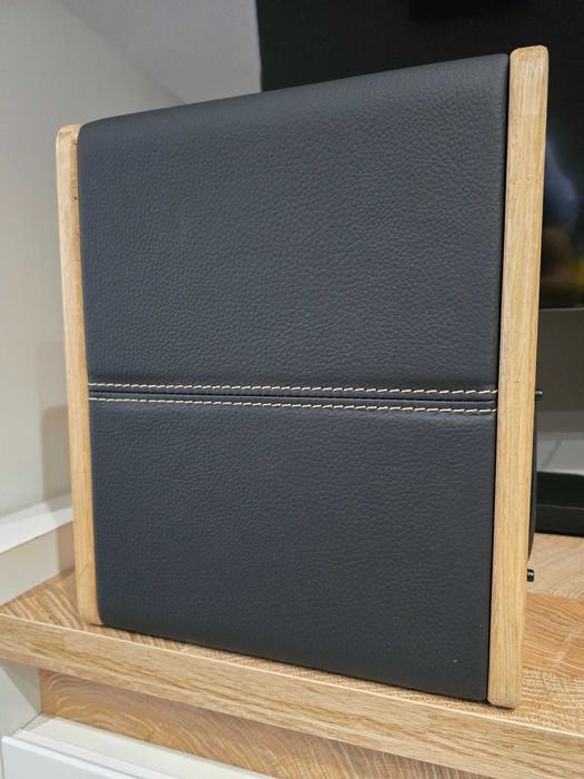 Zestaw Stereo Kolumny pasywne dąb, skóra