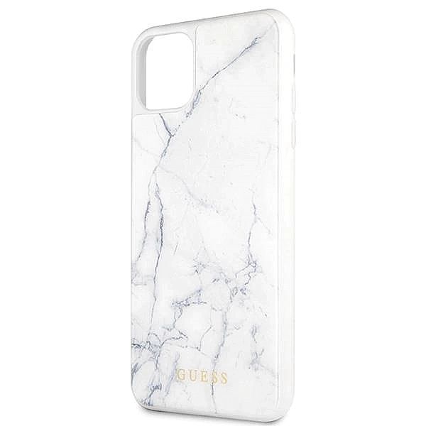 Guess GUHCN65HYMAWH iPhone 11 Pro Max biały/white Marble