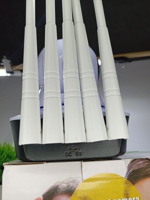 ‼️Поворотна Вайфай IP камера WIFI Smart NET Q5 Біла 3mp Нічна зйомка‼️