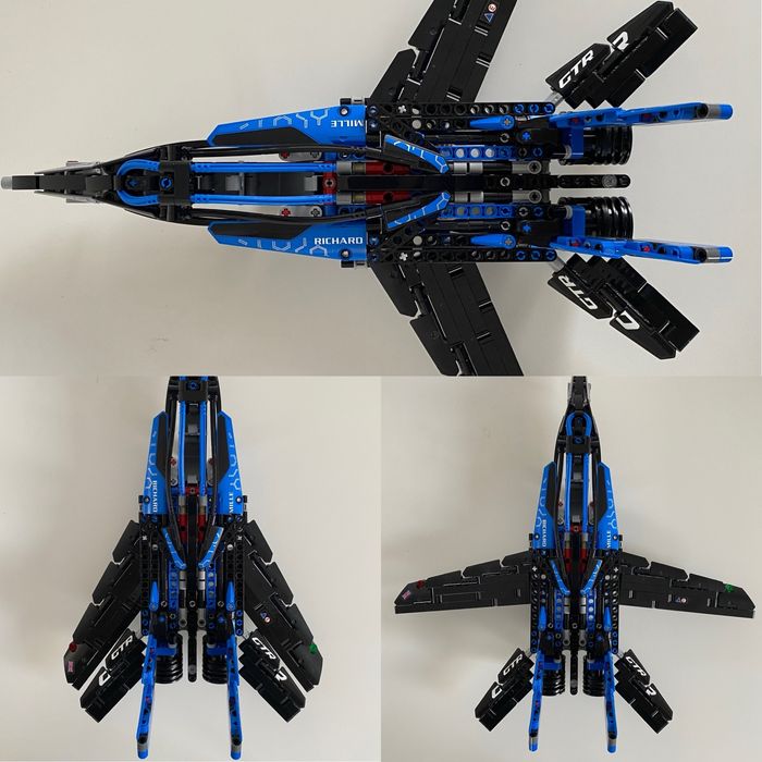 Lego Technic модель винищувача F-14 Tomcat, лего літак, оригінал,
