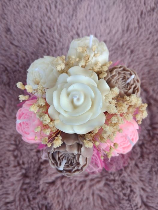 Mini flowerbox świece sojowe