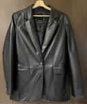 Marynarka z eko skóry Pull & Bear rozmiar M kolor czarny