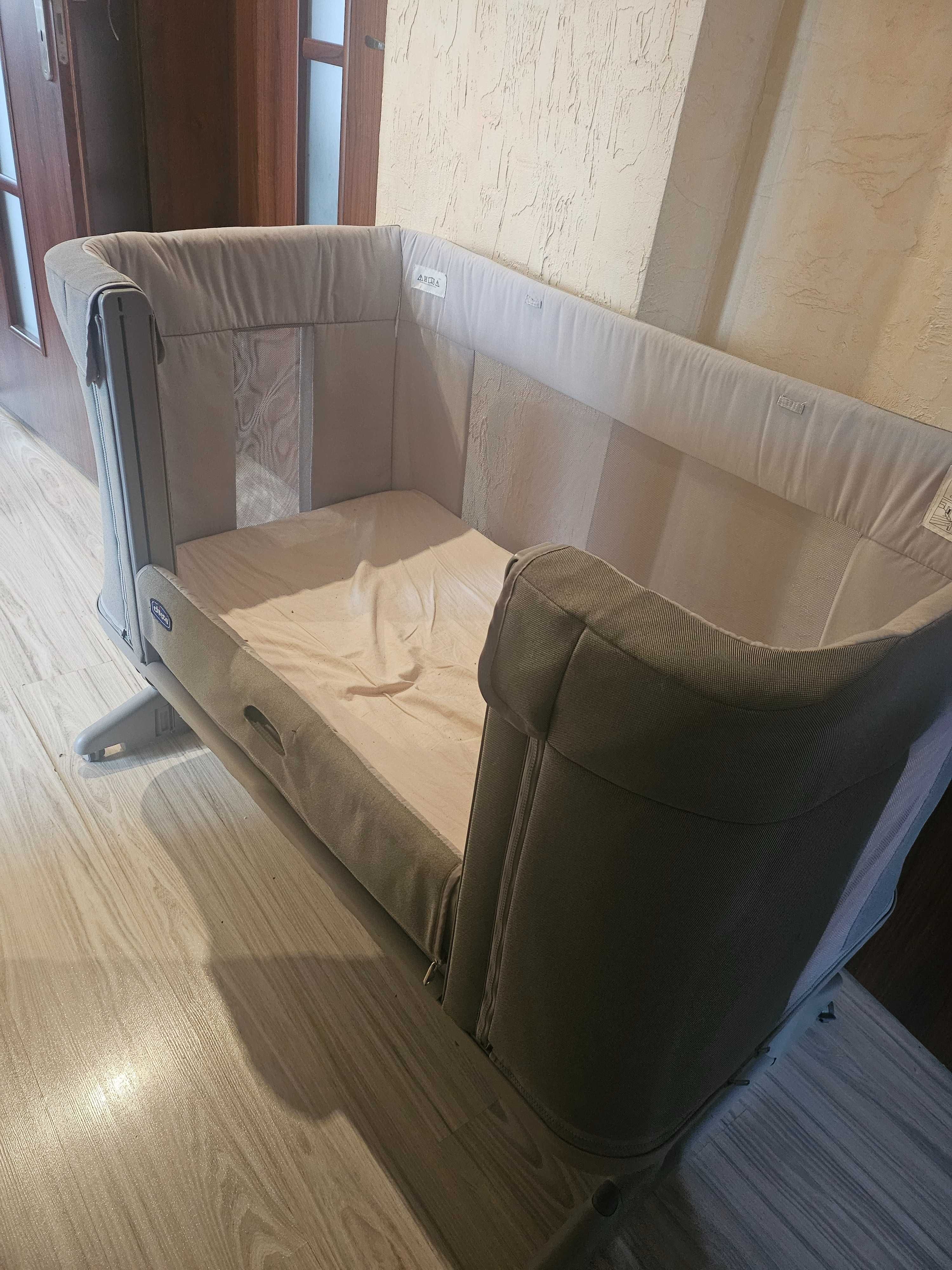 Łóżeczko chicco next2me forever z funkcją dostawki