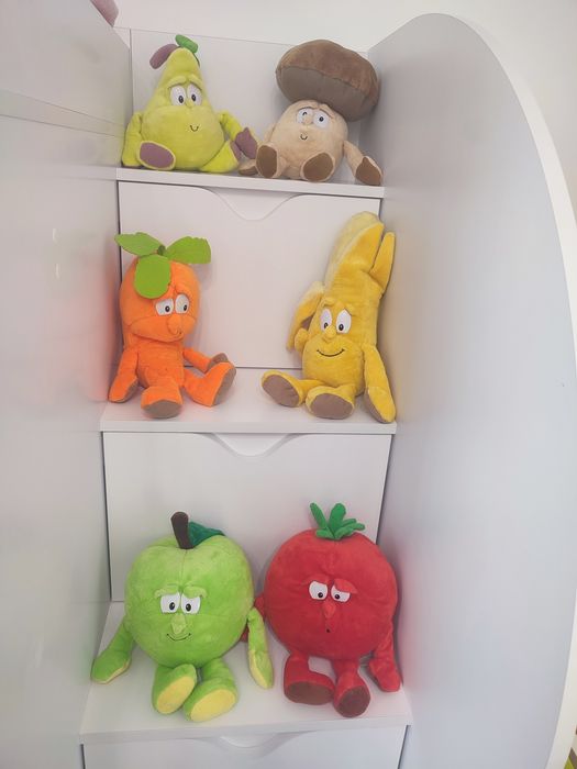 М'які іграшки овочі та фрукти