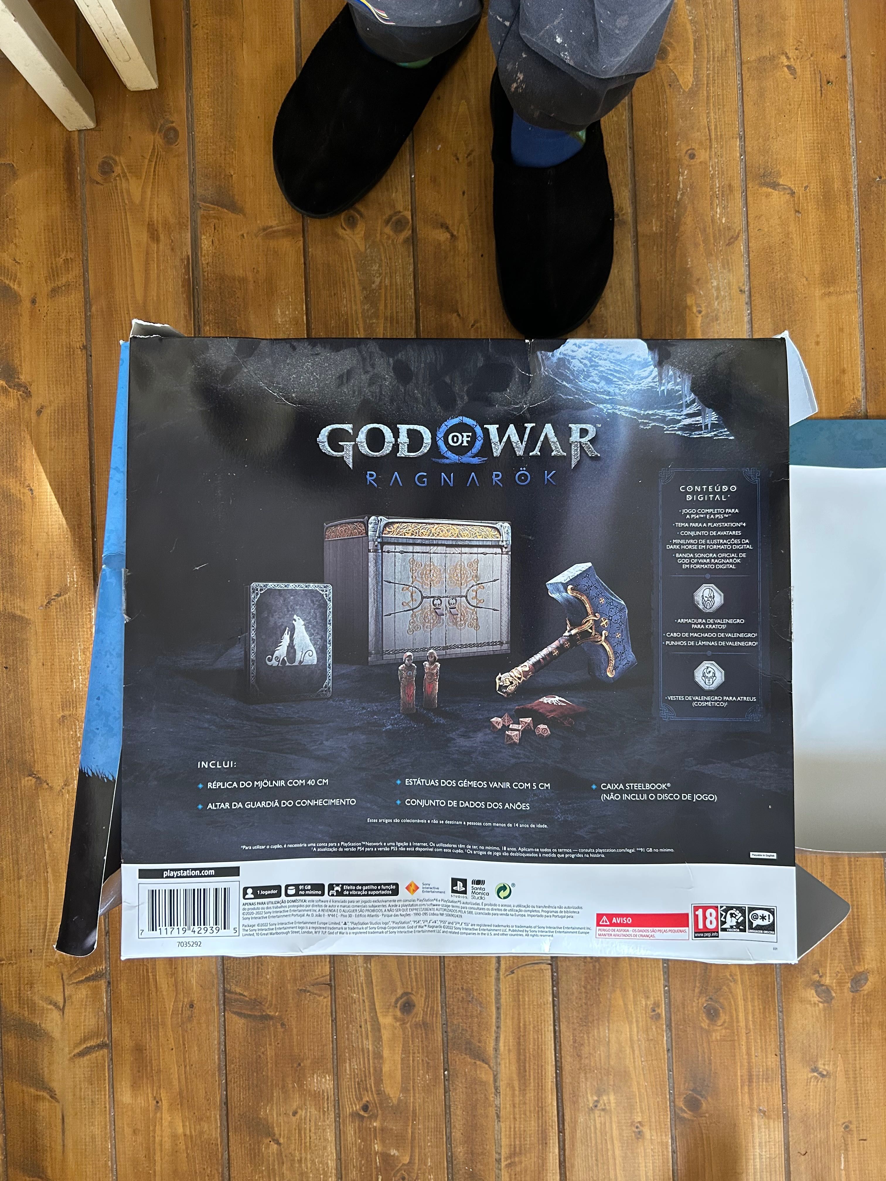God of War Ragnarok PS4/5 edição colecionador