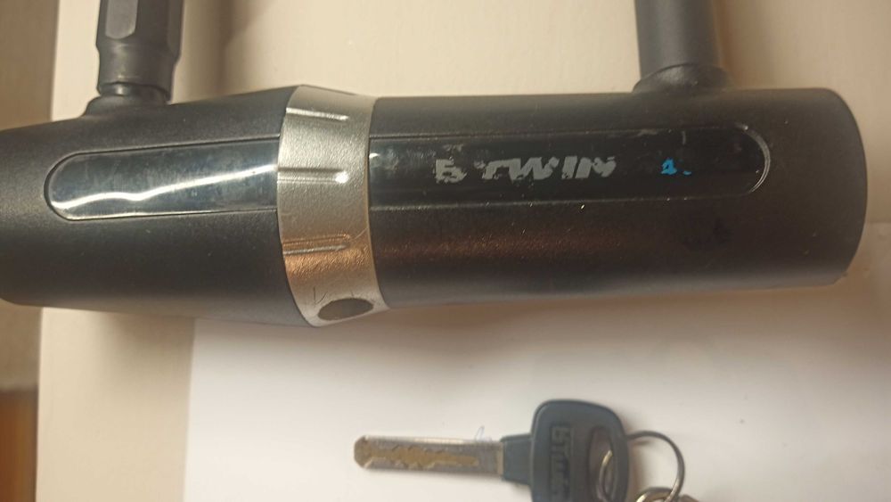 kłódka ULOCK zapięcie rowerowe BTwin