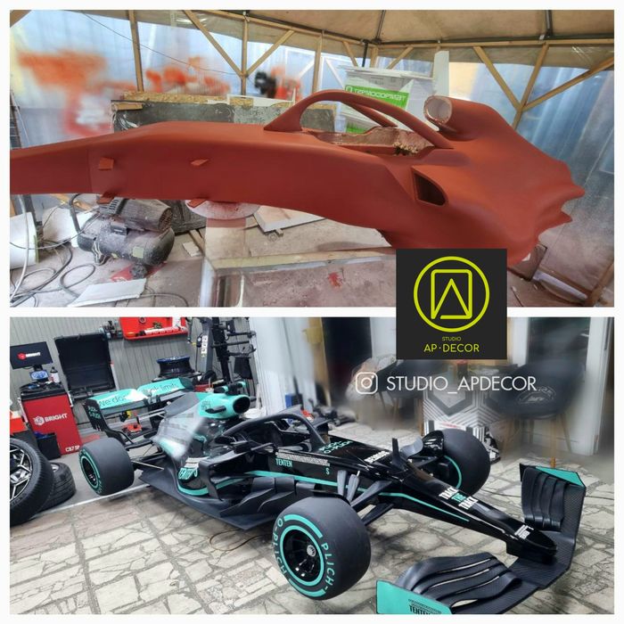 Артоб’єкт “Болід Формули 1” у реальному розмірі | STUDIO AP·DECOR