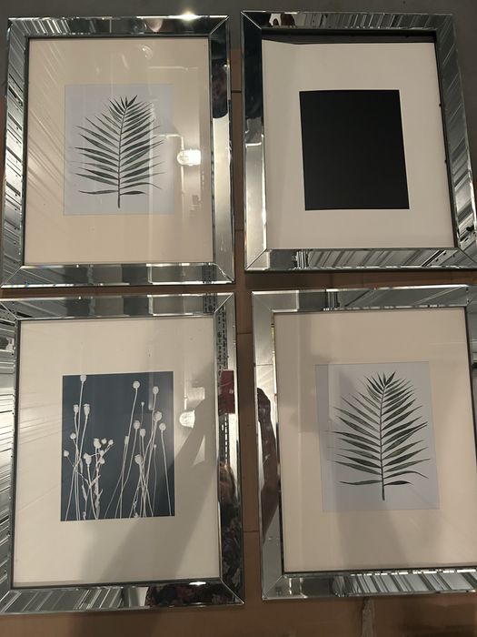 4 ramki ramy lustrzane 42x52 glamour styl nowojorski (cena za sztukę )