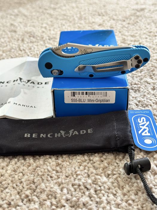 Benchmade 555-BLU Mini-Griptilian 2005 рік. Складний ніж. Оригінал!