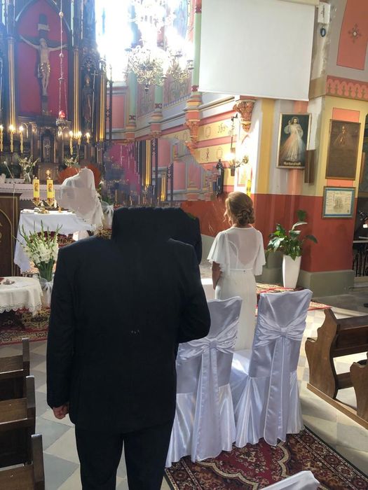 Sprzedam suknię slubna z bolerkiem S/M