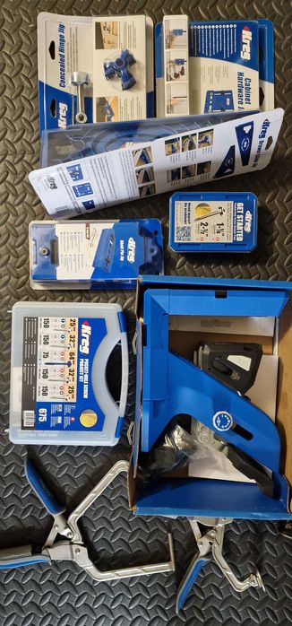 Kreg Pocket Hole Jig 720 PRO +  Acessorios KREG - Conjunto como novo