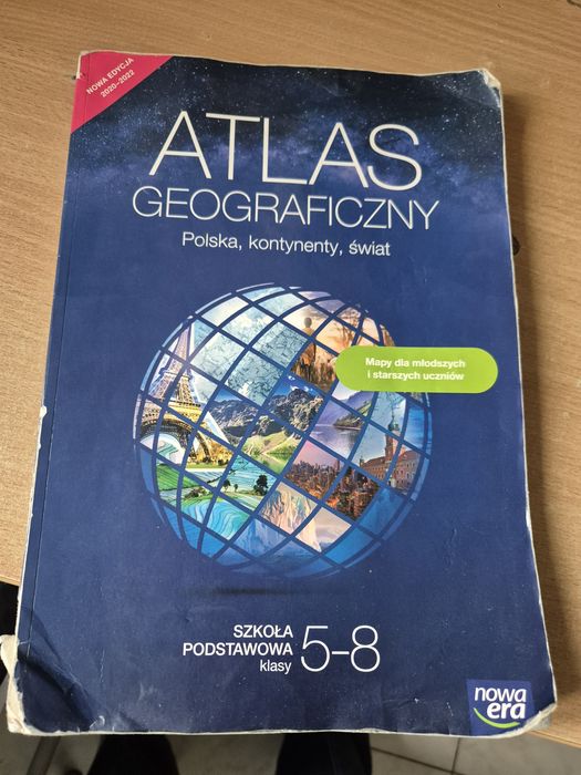 Atlas geograficzny dla.klas 5-8