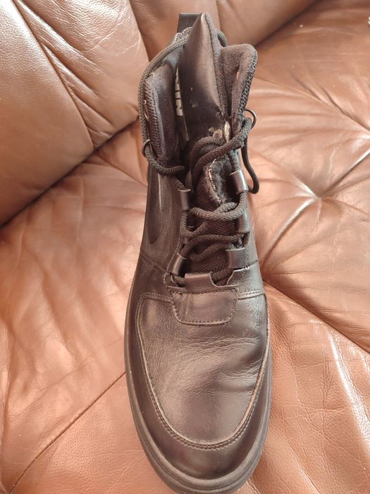 Шкіряні черевики чоловічі зима 45розмір