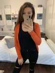 Sweterek sweter pomaranczowy M 38 zara