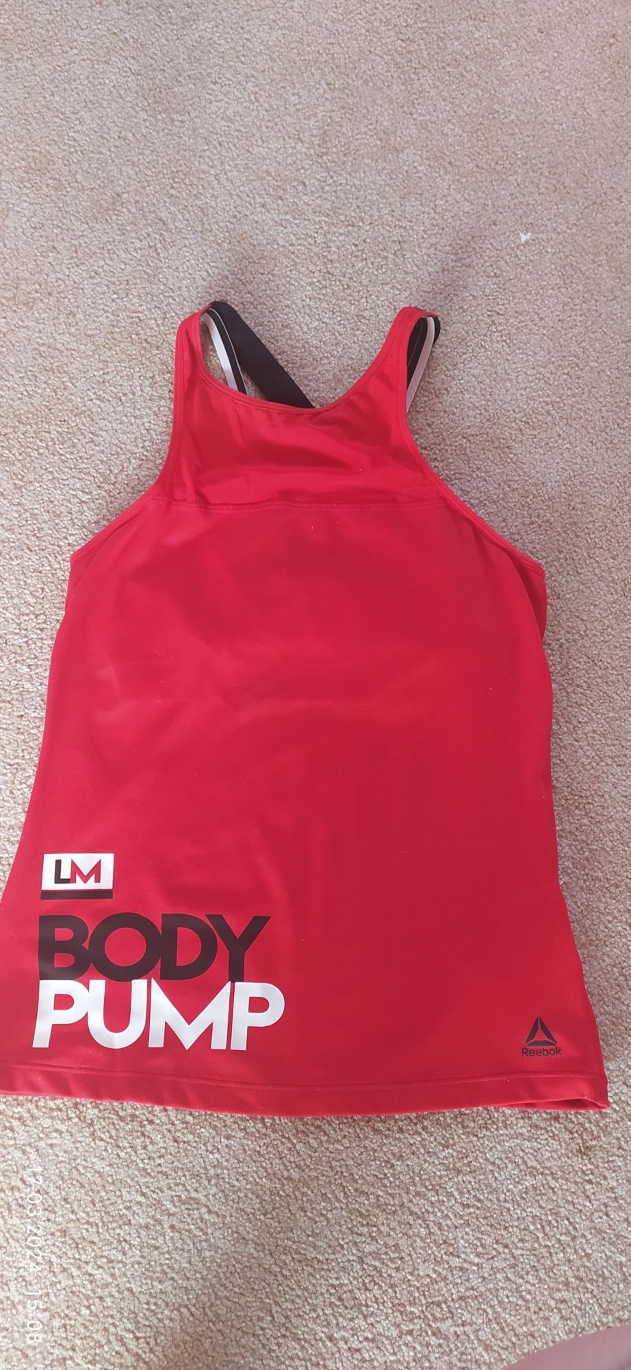 Reebok body pump, koszulka sportowa,