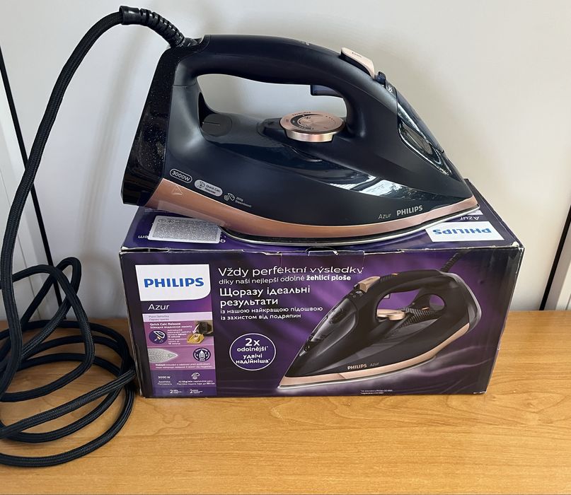 Праска Утюг Philips Azur GC4909/60 шнур 3м. Темно-синій/золото. 2021р.