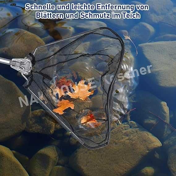 Teleskopowy podbierak siatka rybacka 55cm