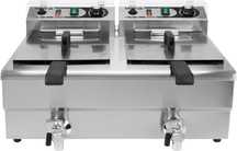 Frytkownica z zaworem spustowym  2X12L