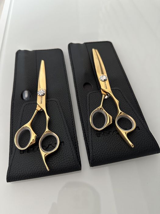 Profesjonalne nożyczki fryzjerskie Kyone Gold 710 5,5″ /6,0″