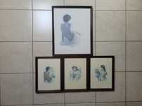 Conjunto 4 quadros