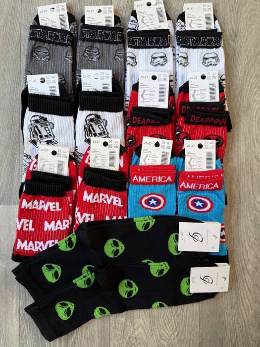 Шкарпетки з принтом з турецької бавовни