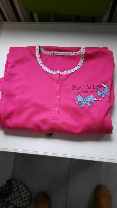 Koszula nocna ocieplana,długa,roz.M