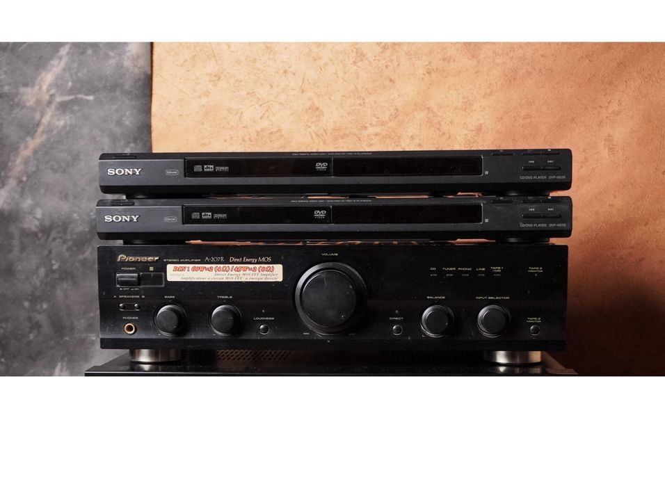 Усилитель Hi-Fi, Pioneer A-207R, Sony DVP-NS36, б/у