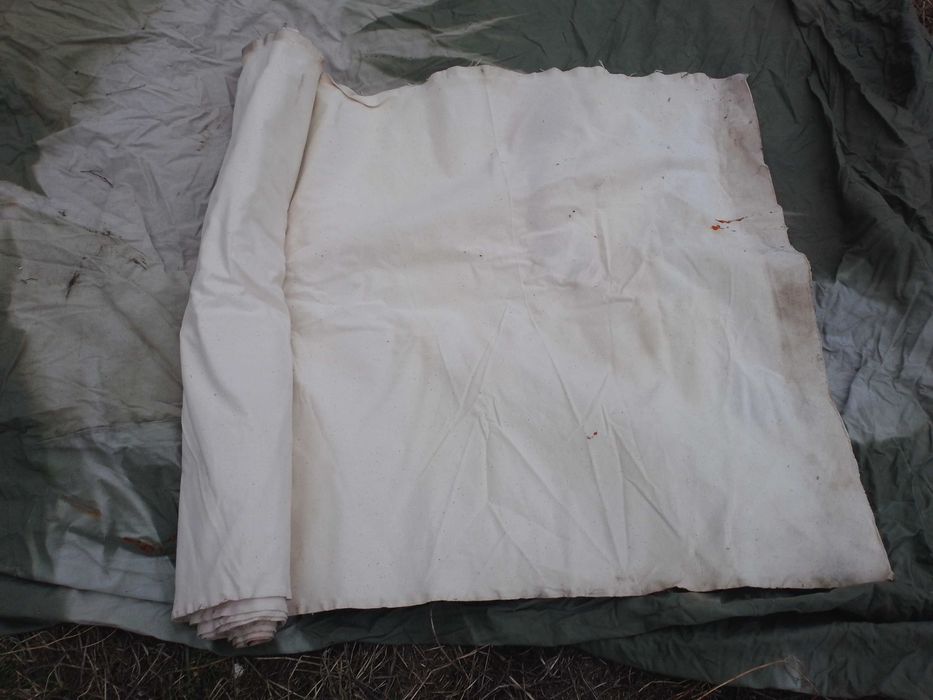 Брезент и брезентовая палатка, рукавицы