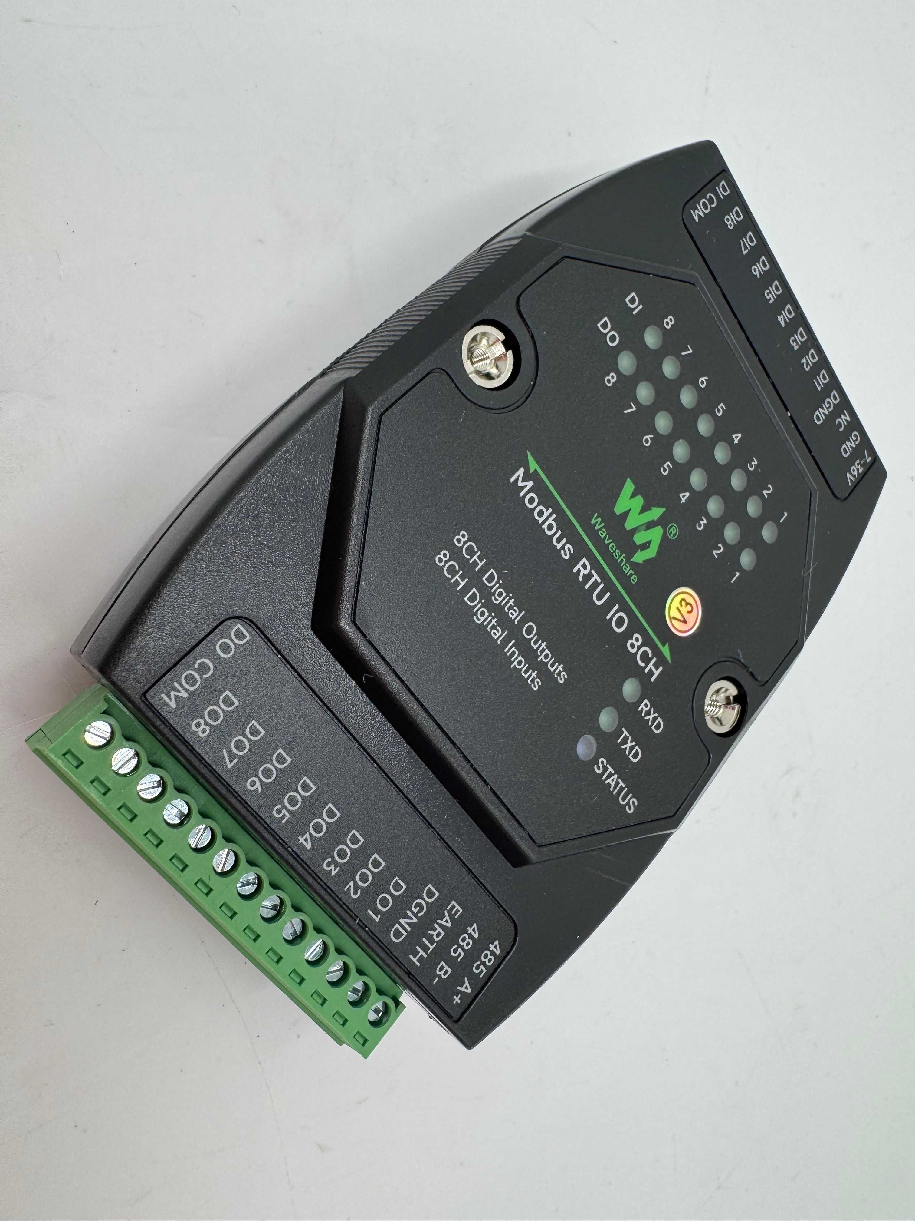 8-Kanałowy Moduł Wejść/Wyjść Cyfrowych 5-36V Z RS485 Modbus RTU IO 8CH