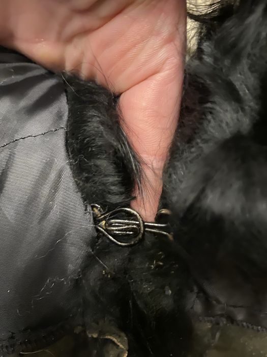 Futrzany kołnierz  czarny futro naturalne szal z futra