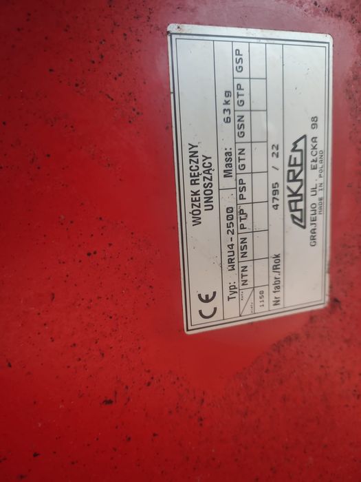 Paleciak ręczny Toyota