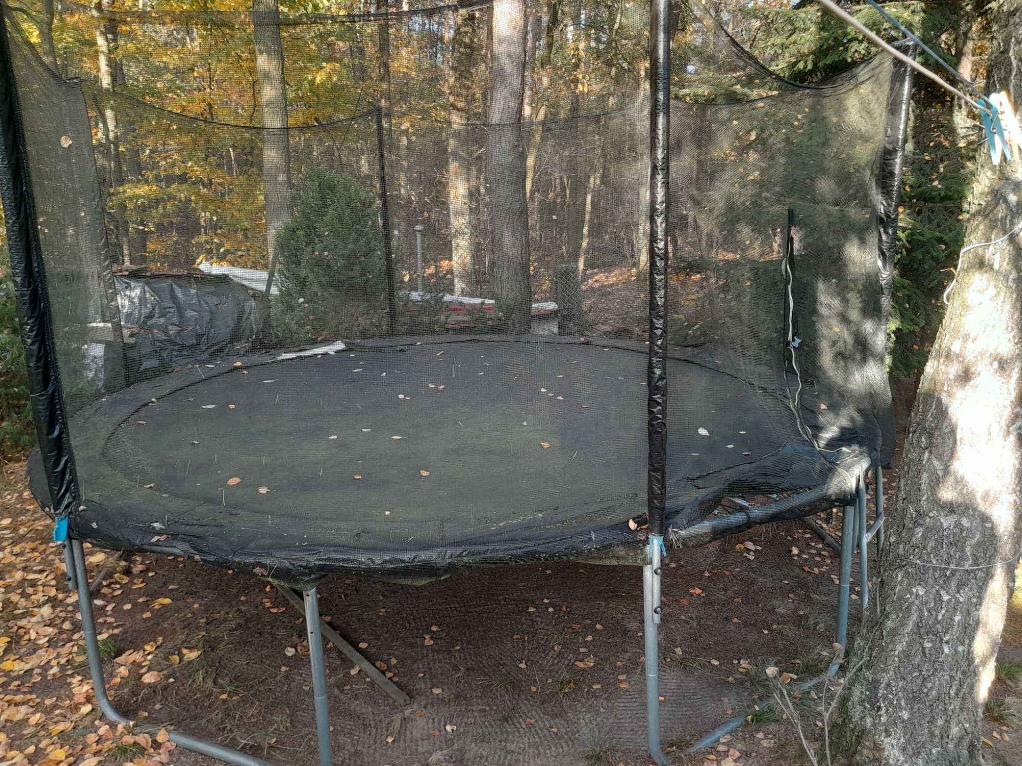 Trampolina 385 cm 6 nóg duża stabilna