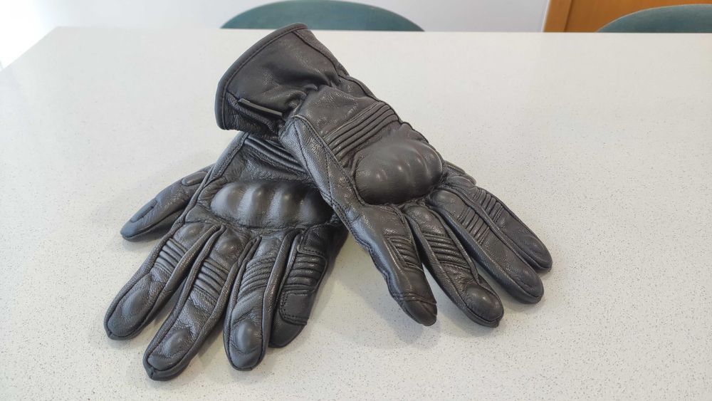 luvas mota, pele, motard, como novas, L