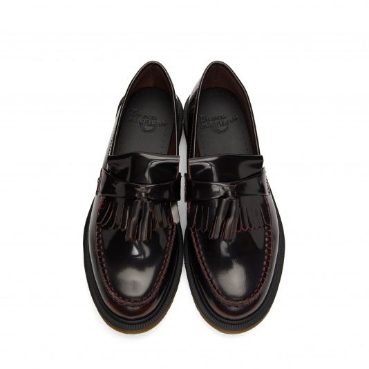 DR. MARTENS Adrian Cherry Red Arcadia Мартинсы Вишневый Лоферы Туфли