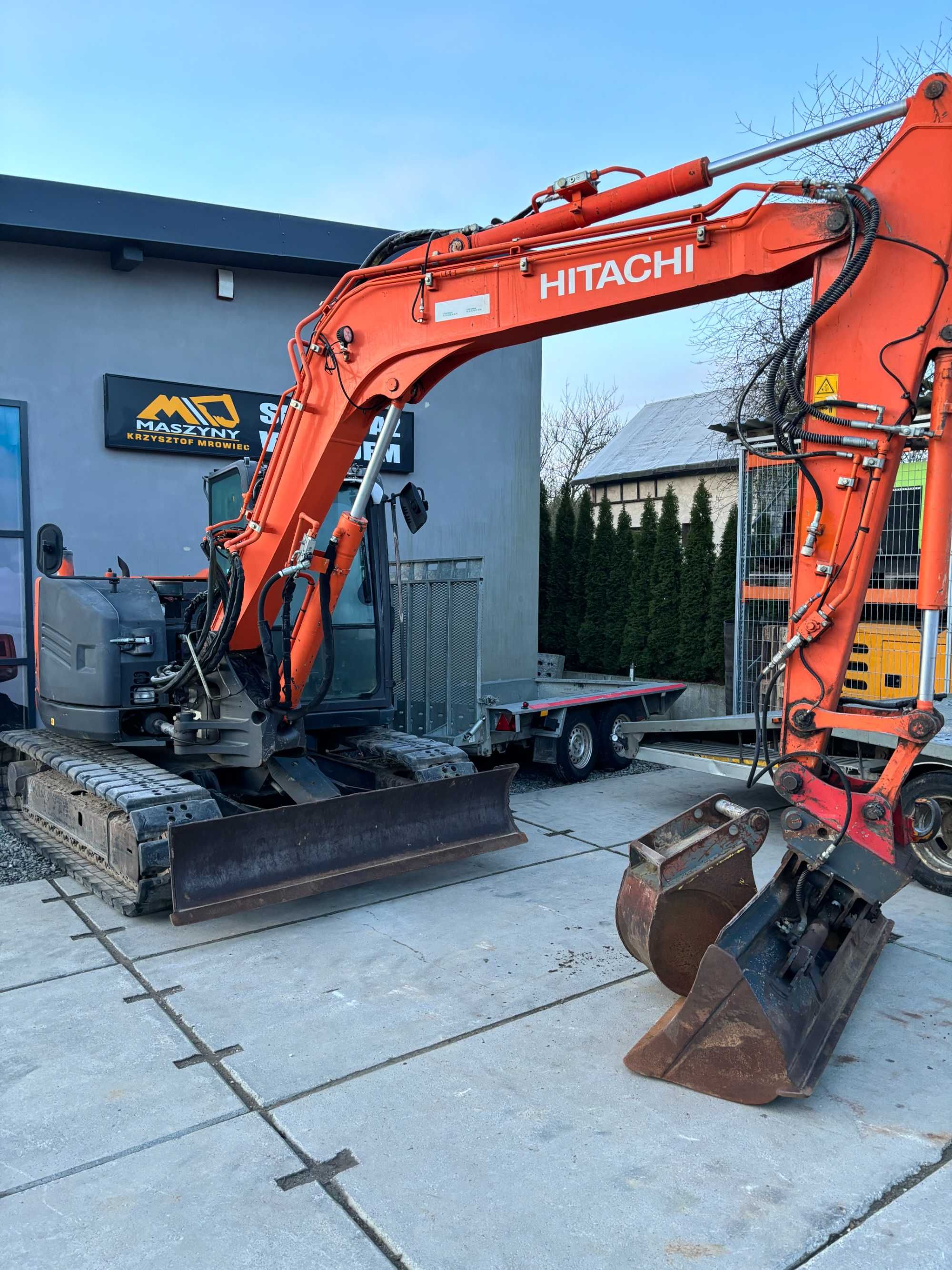 Minikoparka Hitachi ZX85USB-5A z2015r sprowadzona nie Cat, Yanmar.