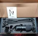 Microfone Profissional + Suporte Mesa