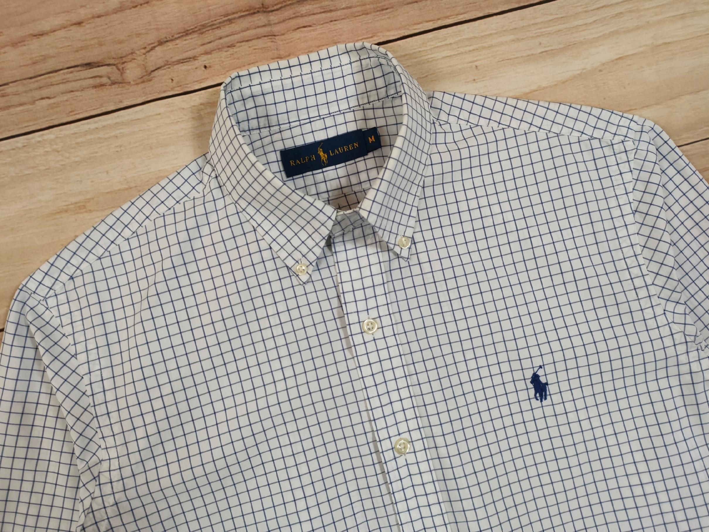 RALPH LAUREN Koszula Męska w Kratkę Logowana r. M