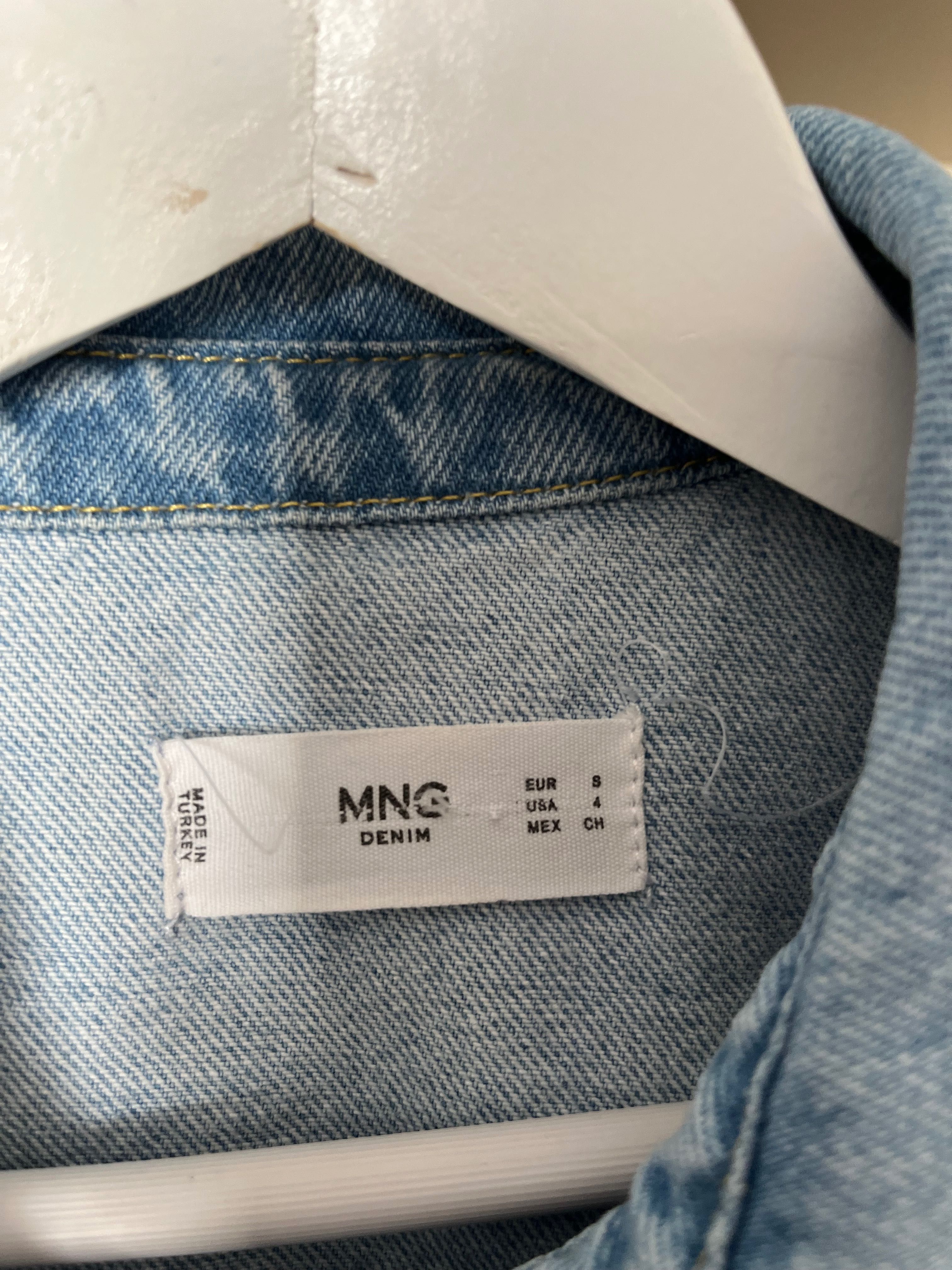 Джинсова сорочка куртка Mango