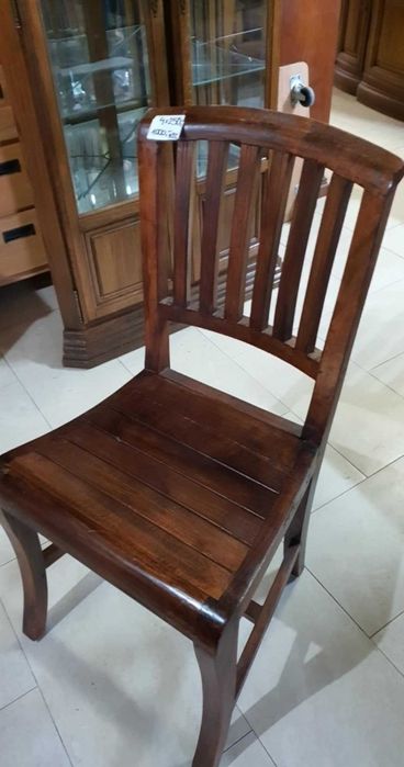 Komplet 4 krzeseł drewniane drewno tekowe holenderskie FV DOWÓZ